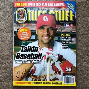 TUFF STUFF PRICE GUIDE MAGAZINE JULY 2004 ALBERT PUJOLS FRONT COVER